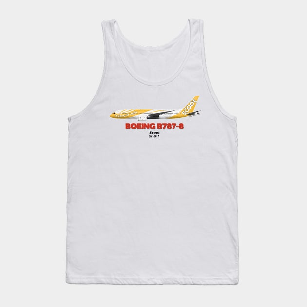 Boeing B787-8 - Scoot Tank Top by TheArtofFlying